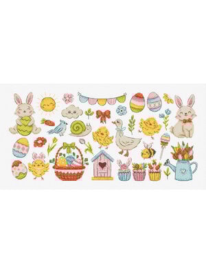 Leti Stitch Borduurpakket Easter Sampler - Leti Stitch