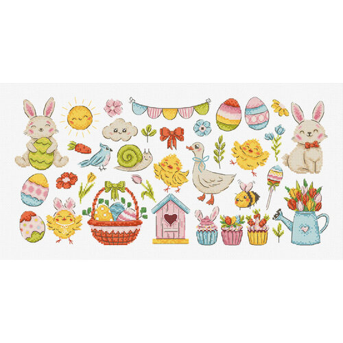 Leti Stitch Borduurpakket Easter Sampler - Leti Stitch Leti Stitch Borduurpakket Easter Sampler - Leti Stitch