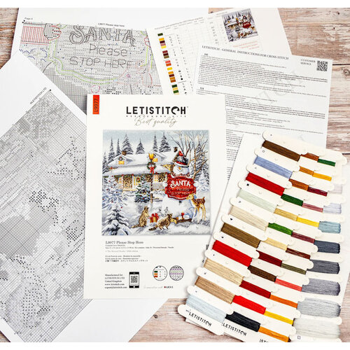 Leti Stitch Borduurpakket Please Stop Here - Leti Stitch