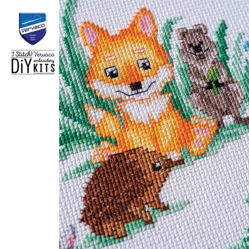 Vervaco Telpakket kit Australische Diertjes - Geboortetegel