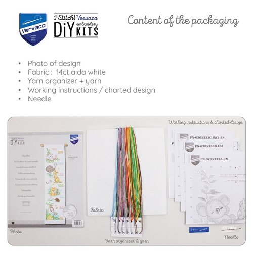 Vervaco Telpakket kit Australische Diertjes - Meetlat