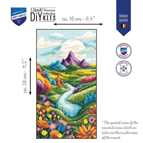 Vervaco Telpakket kit Rivierlandschap