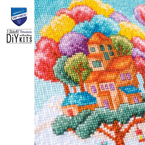 Vervaco Telpakket kit Landschap met Boomhut