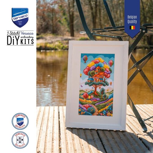 Vervaco Telpakket kit Landschap met Boomhut