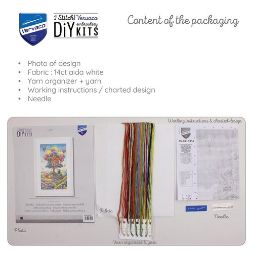 Vervaco Telpakket kit Landschap met Boomhut