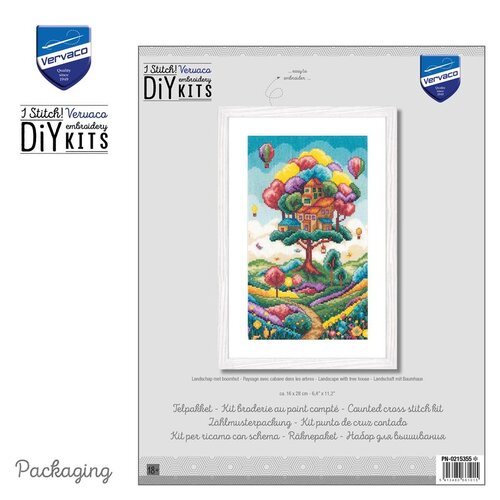 Vervaco Telpakket kit Landschap met Boomhut