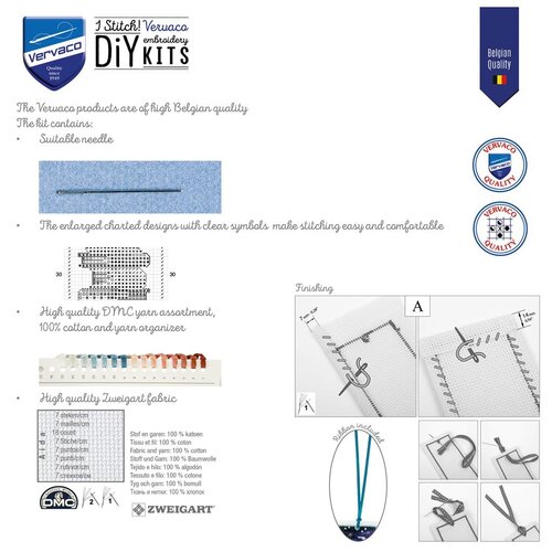 Vervaco Bladwijzer kit Eenhoorn - set van 2