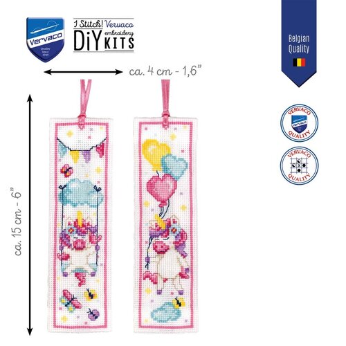 Vervaco Bladwijzer kit Eenhoorn - set van 2