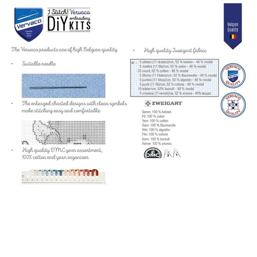 Vervaco Telpakket kit Hiding in the Flowers