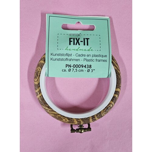 Vervaco Kunststoflijst houtkleurig Ø 7,5 cm (p.1st)