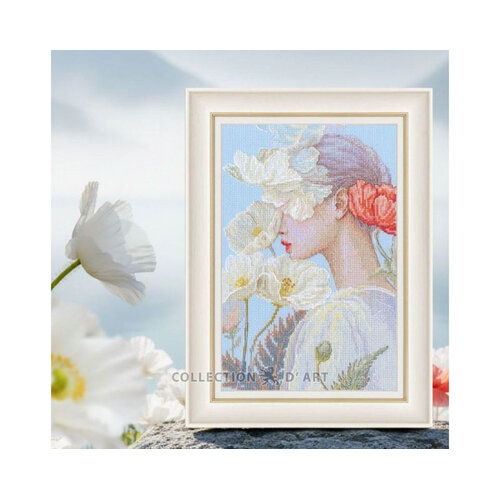 RTO Borduurpakket  Lady with Flower - RTO