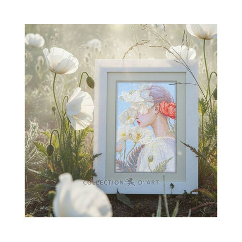 RTO Borduurpakket  Lady with Flower - RTO