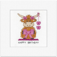 Borduurpakket Birthday Card Highland - Boy - Heritage Crafts