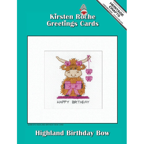 Heritage Crafts Borduurpakket Birthday Card Highland - Boy - Heritage Crafts