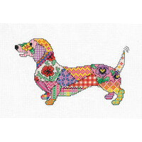 Borduurpakket Patchwork Dog - Heritage Crafts