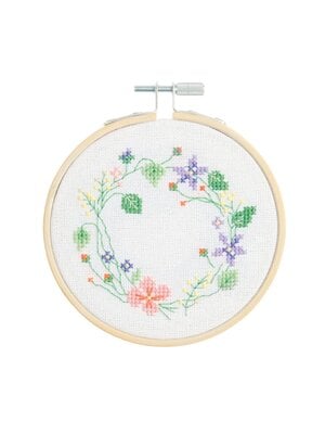 Rico Design Borduurpakket Bloemenkrans - Rico Design