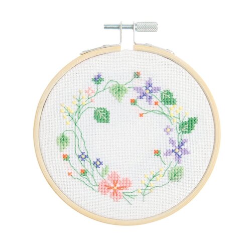 Rico Design Borduurpakket Bloemenkrans - Rico Design