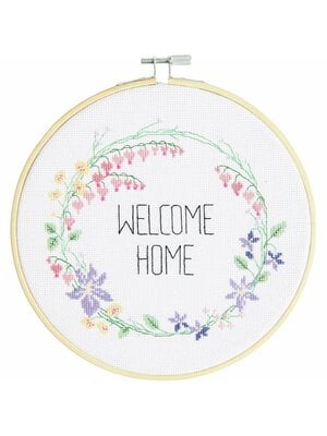 Rico Design Borduurpakket Bloemenkrans 'Welkom Home' - Rico Design