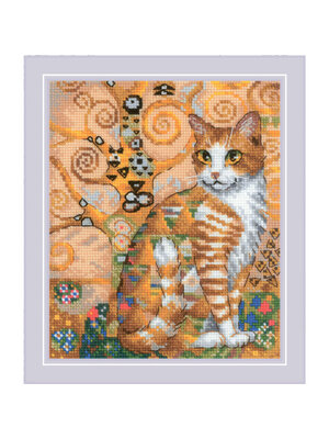 RIOLISf Borduurpakket Golden Cat - RIOLIS RIOLISf Borduurpakket Golden Cat - RIOLIS