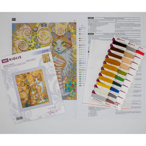 RIOLIS Borduurpakket Golden Cat - RIOLIS