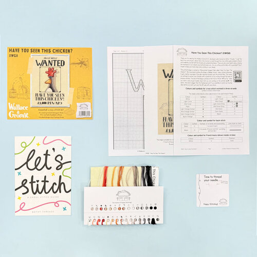 Bothy Threads Borduurpakket Wallace & Gromit - Have You Seen This Chicken? - Bothy Threads