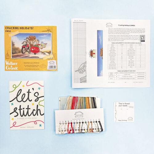 Bothy Threads Borduurpakket Wallace & Gromit - Cracking Holidays! - Bothy Threads