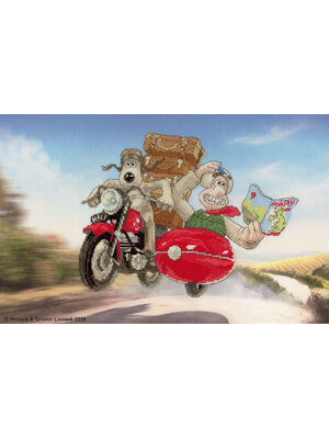 Bothy Threads Borduurpakket Wallace & Gromit - Cracking Holidays! - Bothy Threads