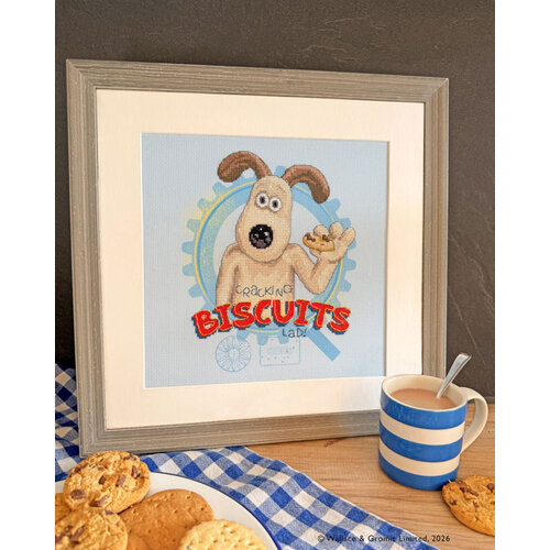 Bothy Threads Borduurpakket Wallace & Gromit - Cracking Biscuits! - Bothy Threads