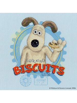 Bothy Threads Borduurpakket Wallace & Gromit - Cracking Biscuits! - Bothy Threads