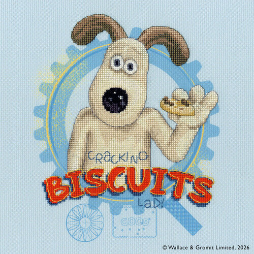 Bothy Threads Borduurpakket Wallace & Gromit - Cracking Biscuits! - Bothy Threads