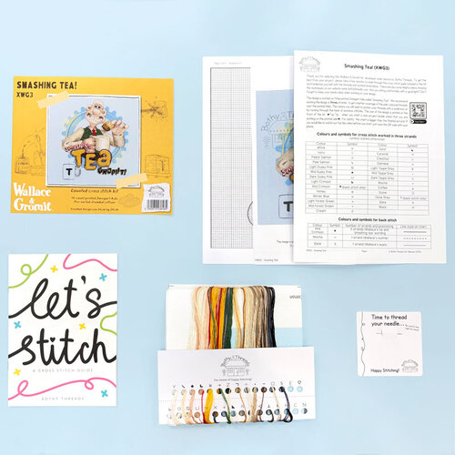 Bothy Threads Borduurpakket Wallace & Gromit - Smashing Tea! - Bothy Threads