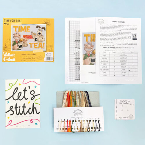 Bothy Threads Borduurpakket Wallace & Gromit - Time For Tea! - Bothy Threads