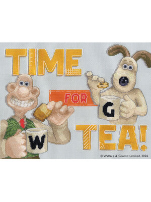 Bothy Threads Borduurpakket Wallace & Gromit - Time For Tea! - Bothy Threads