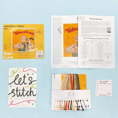Bothy Threads Borduurpakket Wallace & Gromit - Wonderfully W&G - Bothy Threads
