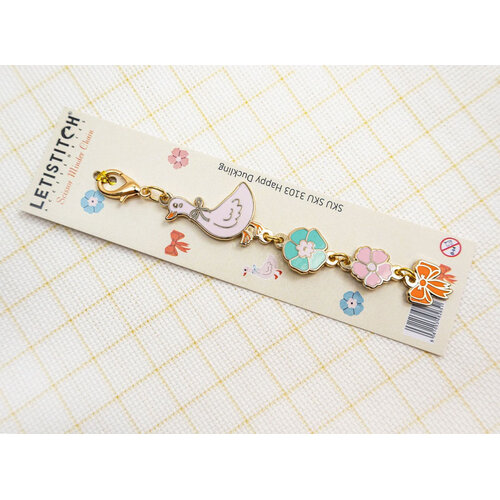Leti Stitch Scissors Chain Happy Duckling - Leti Stitch