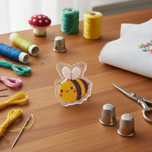 Leti Stitch Needle Minder Smiling Bee - Leti Stitch Leti Stitch Needle Minder Smiling Bee - Leti Stitch