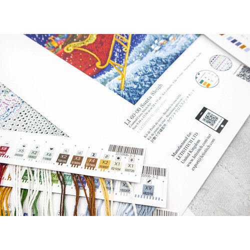 Leti Stitch Borduurpakket Santa Sleigh - Leti Stitch Leti Stitch Borduurpakket Santa Sleigh - Leti Stitch