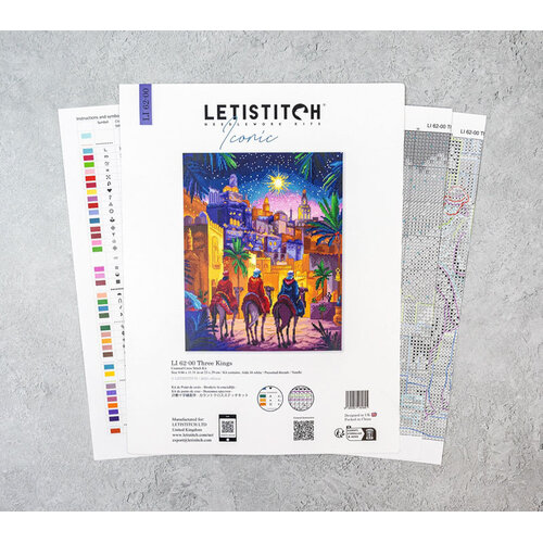 Leti Stitch Borduurpakket Three Kings - Leti Stitch Leti Stitch Borduurpakket Three Kings - Leti Stitch