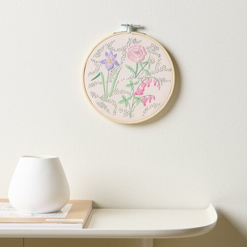 Rico Design Borduurpakket  Vrij Borduren - Voorjaarsbloemen