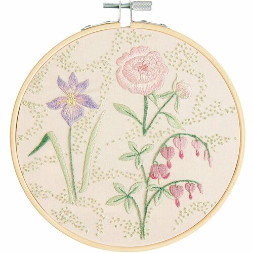 Rico Design Borduurpakket  Vrij Borduren - Voorjaarsbloemen