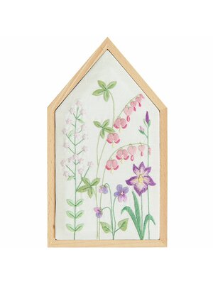 Rico Design Borduurpakket  Vrij Borduren - Lenteweide (inclusief huisje)
