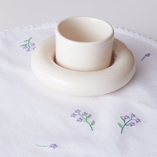 Rico Design Vrij Borduren Borduurpakket - Stick & Stitch Kit Bloemenkrans XL