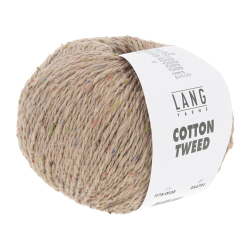 Lang Yarns Lang Yarns | Katoen Cotton Tweed -  0038 | Hazelnoot
