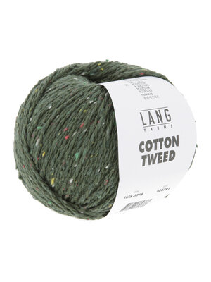 Lang Yarns Lang Yarns | Katoen Cotton Tweed -  0018 | Donkergroen