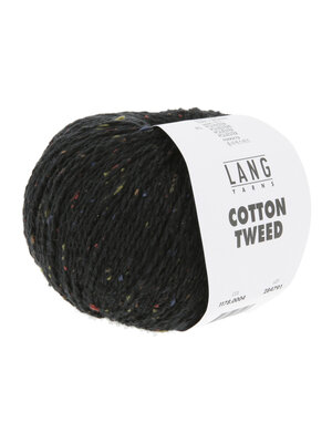 Lang Yarns Lang Yarns | Katoen Cotton Tweed -  0004 | Zwart