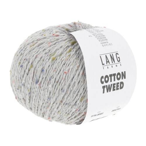 Lang Yarns Lang Yarns | Katoen Cotton Tweed -  0003 | Lichtgrijs