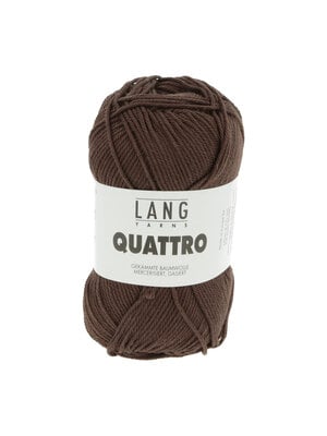 Lang Yarns Lang Yarns | Katoen Quattro -  0168 | Donkerbruin