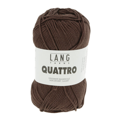 Lang Yarns Lang Yarns | Katoen Quattro -  0168 | Donkerbruin
