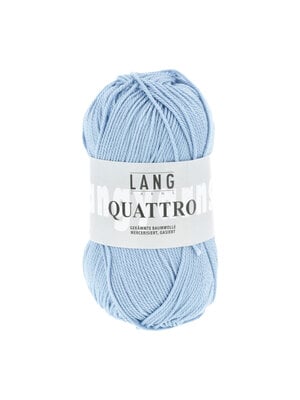 Lang Yarns Lang Yarns | Katoen Quattro -  0121 | Azuurblauw