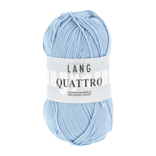 Lang Yarns Lang Yarns | Katoen Quattro -  0121 | Azuurblauw